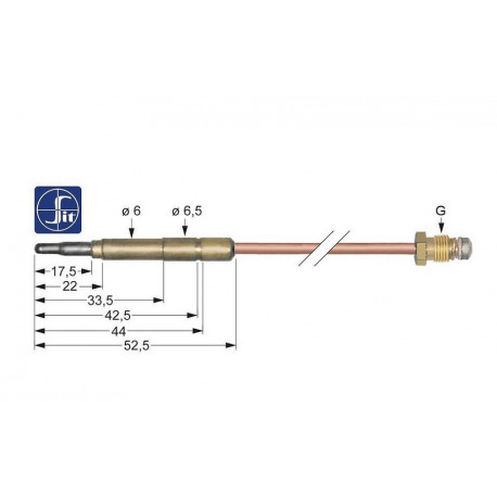 TERMOCOPPIA SGM600/800 ORIGINALE L:500MM - EYQ8490