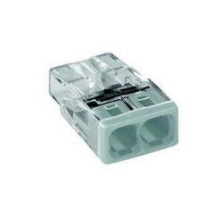 LOT DI 100 MORSETTI DI COLLEGAMENTO RAPIDA WAGO 2 CONDUCTEUR