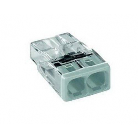 LOT DE 100 BORNES DE CONNEXION RAPIDE WAGO 2 CONDUCTEURS 32A - 6551