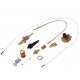 KIT ATTREZZATURA GAS UNIVERSALE CON PIEZZO+BOUGIE +CABLE+SUPPO - TNQ285