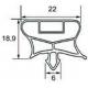 DICHTUNG ILSA/FRIGO-PO FUR TISCH COOLED MAGNETIC MIT CLIPS