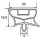 JUNTA PARA TABLA REFRIGERADAS MAGNETICO A CLIPS 635X410MM - SEQ156