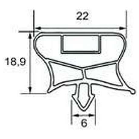 GASKET FOR TABLE COOLED MAGNETIC WITH CLIPSER 635X410MM - SEQ156