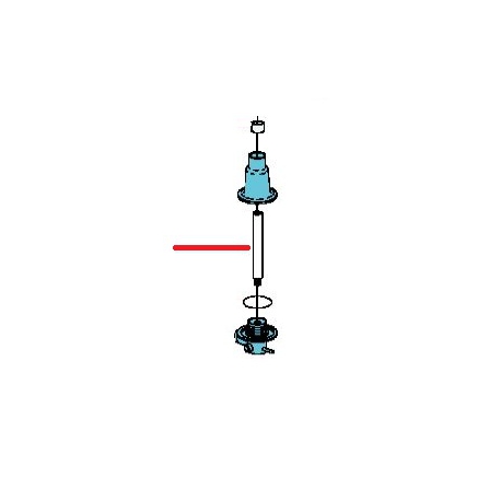 AXLE OF ARM OF RINSING DISTRIBUTOR INFERIOR GENUINE DIHR