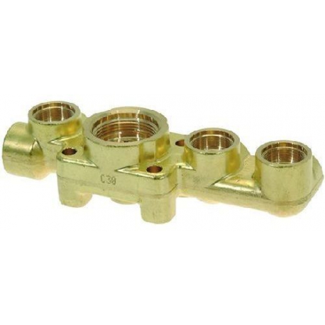 BLOCK IN BRASS WITHOUT SOLENOIDS NECTA 253280 - MQN985