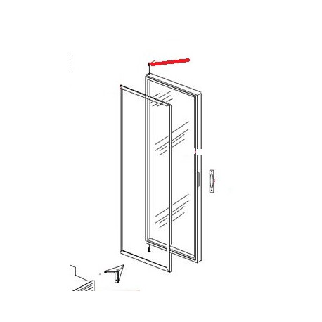 GUIDE POUR GONDS PORTE D372WIC ORIGINE SOMMELIERE - FBZQ6122