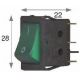 INTERRUPTOR M/A VERDE MI6 4 BORNES - EBQ60