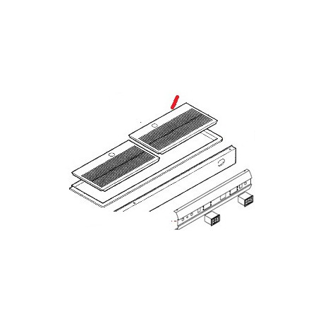 frontal stainless steel panel ISA 2GR ORIGIN ASTORIA - NFQ25255776
