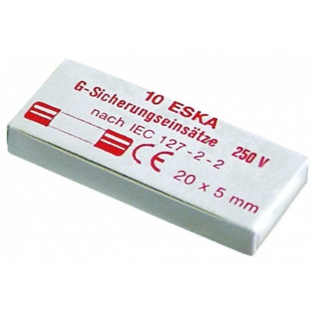 FUSIBLES 5X20 500MA 250V RAPIDO LOT DE 10 - EQ94