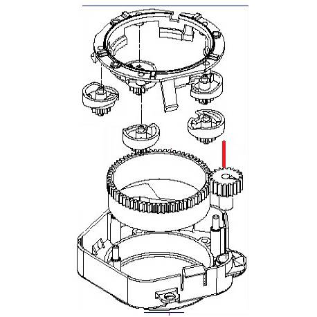 ROUE DENTEE ORIGINE SAECO - FRQ8775