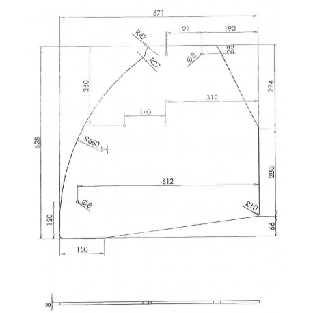 GLASS LATERAL GERES 2 HERKUNFT - SKQ6768