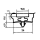 JOINT MAGNETIQUE PORTE R551 JM1R89 L:1524MM L:457MM ORIGINE ODIC - BQQ6583