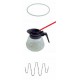 LOT DE 10 CRUCHES EN VERRE 1.7 LITRES ORIGINE BRAVILOR - OENQ785