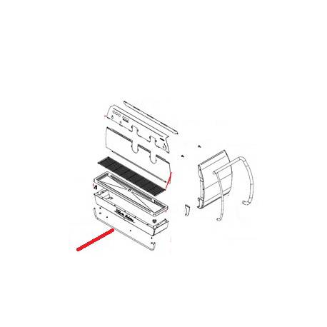 TUBE DECOR INFERIEUR 2 GROUPES INOX ORIGINE SIMONELLI - FQ7873