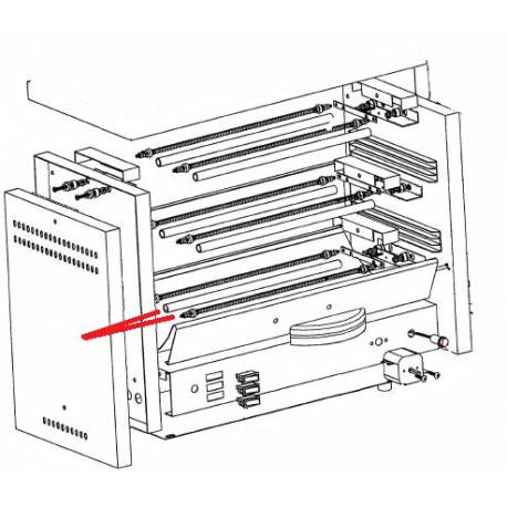 HEATER ELEMENT FULL TOASTER LARGE CLUB 11574 700W 200V