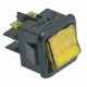 INTERUPTOR 27.8X25MM YELLOW 2 TERMINALS LIGHT 250V 16A