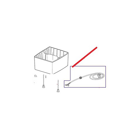 CABLE ALIM 2P+T EUR 6.35 ORIGINE ROBOT COUPE - EBOB9199