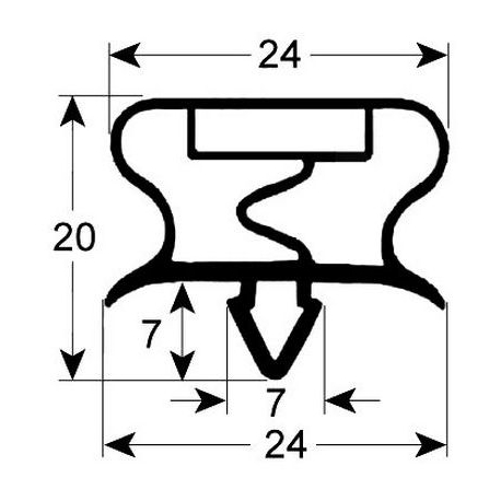 GUARNIZIONE PER ARMOIRES REFRIGEREES MAGNETICO A INCASTRARE - SFQ6559