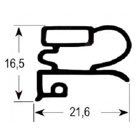 JOINT MAGNETIQUE PORTE MBM L:630MM L:420MM ORIGINE - TIQ11807