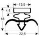 DICHTUNG COLD L:770MM H:1830MM - SFQ6551