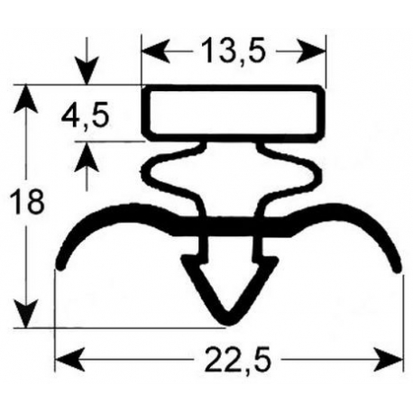 GUARNIZIONE FREDDO L:770MM H:1830MM - SFQ6551