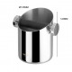 ROUND STAINLESS STEEL COFFEE GROUNDS BOX H:145MM Ã105MM