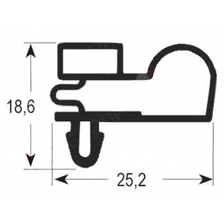 JUNTA DE PUERTA A CLIPS L:1550MM L:655MM - TIQ11987