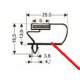 GASKET COLD WITH CLIPSER INOMAK PROFILE 9796 L:650MM - TIQ11988