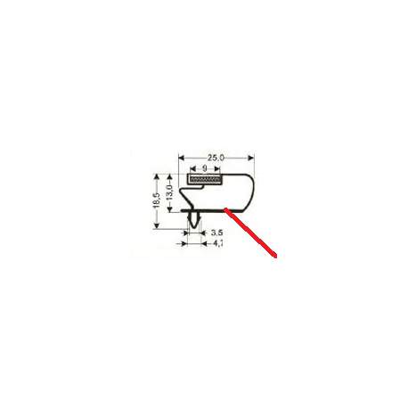 GUARNIZIONE FREDDO A FISSARE INOMAK PROFILO 9796 L:650MM - TIQ11988