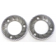 PAIR OF HIGH SPEED GRINDER BURRS ÃEXT:64MM 16CN4 STRAIGHT ORIGINAL