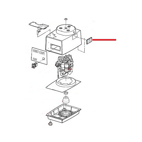 GRILLE VENTILATION INOX ORIGINE ROBOT COUPE - EBOB8796