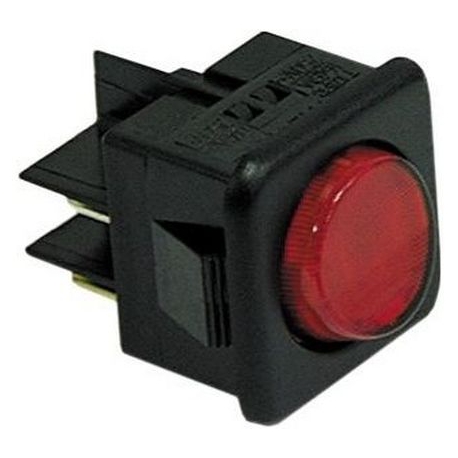 INTERUPTOR 27.8X25MM LIGHT 2CO 250V 16A RED - TIQ665586