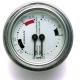 DUAL PRESSURE GAUGE GREY BACKGROUND