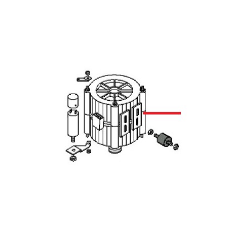 MOTEUR 220V 50HZ 2/3/4 GR 165W - OQ6613