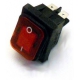 INTERRUPTEUR LUMINEUX BIPOLAIRE 30X22MM 250V 16A Ã­0MM ROUGE - 71552881