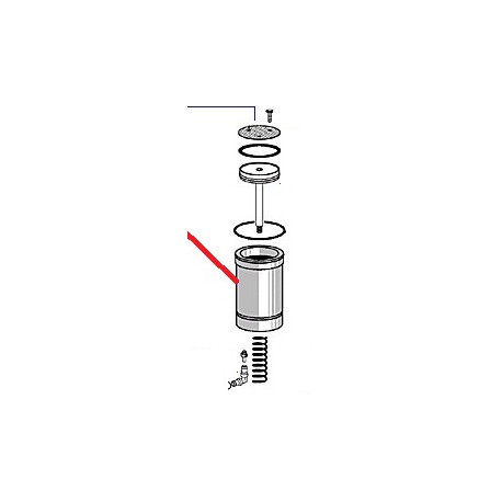 CHAMBRE DE PISTON D 44MM ORIGINE CIMBALI - PQ6413