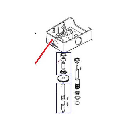 CORPS FINI BM20 RAL1013 ORIGINE DITO SAMA-ELECTROLUX - QFQ5Q6127