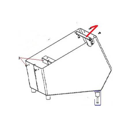 EQUERRE ARR. CAISSON INOX TRS ORIGINE DITO SAMA-ELECTROLUX - QFQ5Q5368