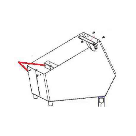 BRACKET AV. BOX STAINLESS TRS GENUINE DITO SAMA-ELECTROLUX