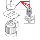 FLANGIA INF MOTORE EQ BM20/30 ORIGINALE DITO SAMA-ELECTROLUX