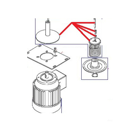 FLANGIA INFERIORE MOTORE EQ BM20/30 - QFQ5Q1632