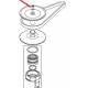 FLASQUE SUP RECEPT EQUIPE BM20 ORIGINE DITO SAMA-ELECTROLUX - QFQ5XD137