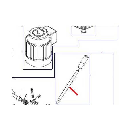 LEVIER COM VARIATION XB20 ORIGINE DITO SAMA-ELECTROLUX - QFQ5Q1573