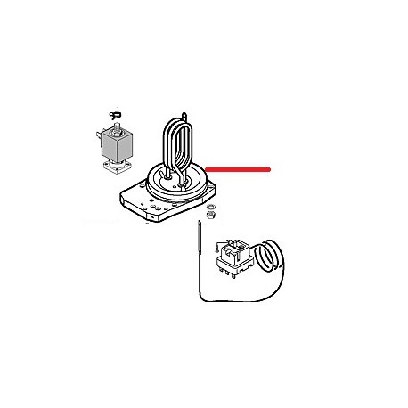 RESISTENZA 1200W CON FLANGIA - PQ6327