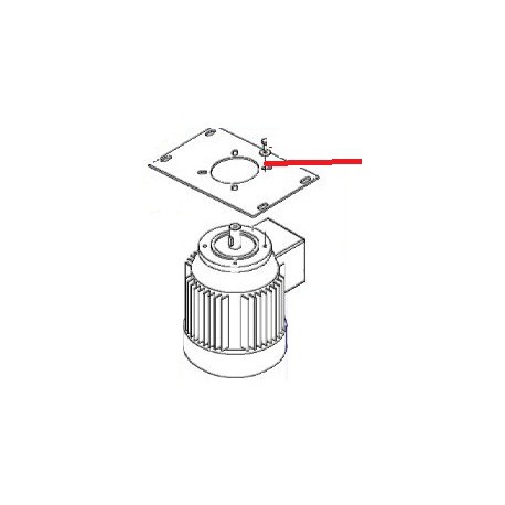 SUPPORT MOTEUR EQ BM20/30 ORIGINE DITO SAMA-ELECTROLUX - QFQ5Q1634