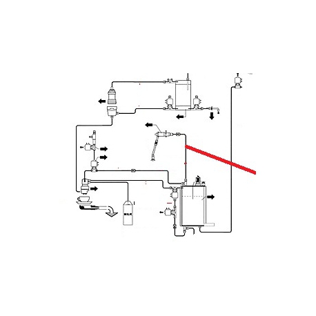 TUBE CHAUDIERE/ELECTROVANNE ORIGINE CIMBALI - PQ7656