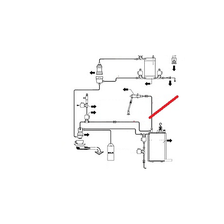 BOILER-VAPOR TAP PIPE ORIGIN CIMBALI - PQ7542