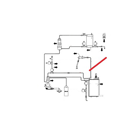 TUBE CHAUDIERE-ROBINET STEAM GENUINE CIMBALI