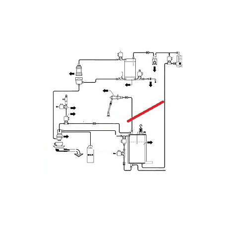 TUBE GICLEUR/ELECTROVANNE AIR ORIGINE CIMBALI - PQ7544