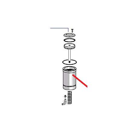  SHOWER SCREW M3X8MM STAINLESS STEEL ORIGIN CIMBALI - PQ6417